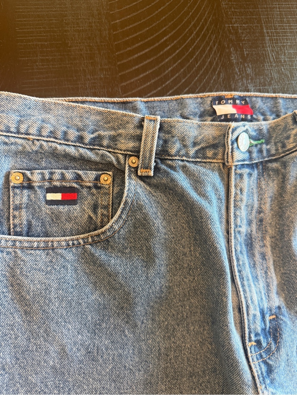 Tommy Hilfiger Mom Jeans Women 16 Medium Wash 100% Cotton Denim 90s Vintage - Picture 4 of 6
